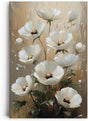 Paul Sinus 60x90cm Wandbild Blütenreigen in Beige – Harmonische Naturpracht mit stilvoller Blume