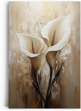 Paul Sinus 60x90cm Wandbild Calla in Creme – Stilvolle Eleganz in floraler Perfektion Blume