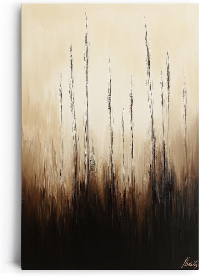 Paul Sinus 60x90cm Wandbild Gräser im Licht – Zeitlose Naturästhetik mit stilisierter Blume