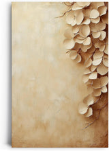 Paul Sinus 60x90cm Wandbild Hängende Blütenpracht in Beige – Stilvolle Natürlichkeit mit floraler Harmonie Blume