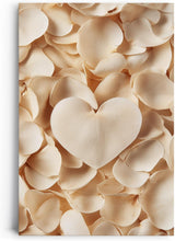 Paul Sinus 60x90cm Wandbild Herz aus Blütenblättern – Romantisches Design mit floraler Raffinesse Blume