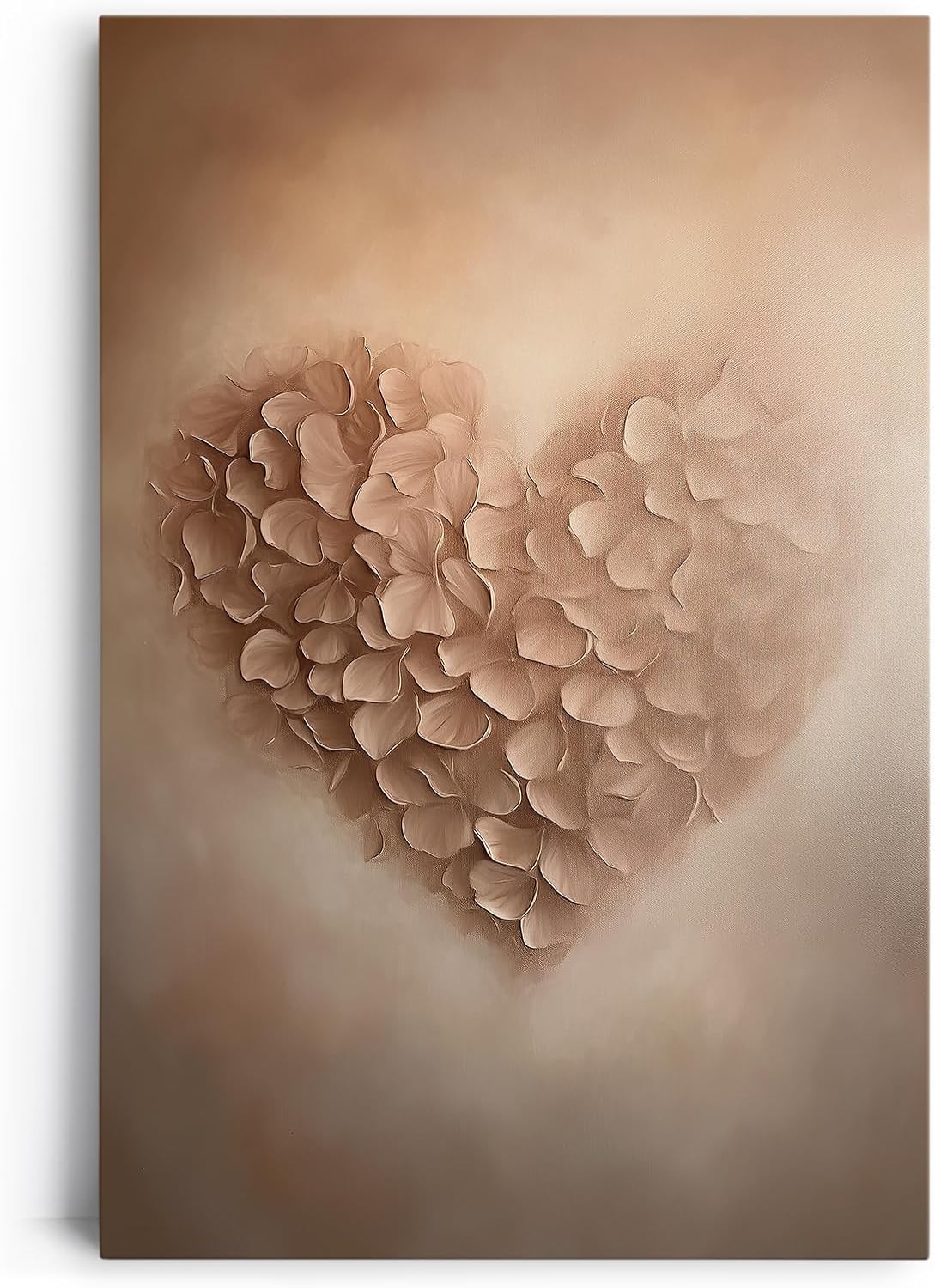 Paul Sinus 60x90cm Wandbild Herz in Blüten – Sanfte Raumpoesie mit floraler Tiefe Blume