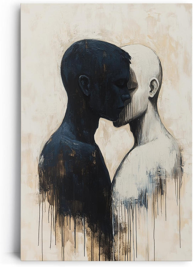 Paul Sinus 60x90cm Wandbild Kraft der Gegensätze – Ausdrucksstarke Verschmelzung zweier Seelen im Fokuskunstwerk erleben