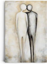 Paul Sinus 60x90cm Wandbild Stille Harmonie – Minimalistische Nähe als berührendes Fokuskunstwerk auf Leinwand erleben