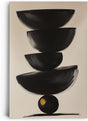 Paul Sinus 60x90cm Wandbild, Stilvolle Balance in Fokusgeometrie – Halbkreis-Kunstwerk mit moderner Eleganz