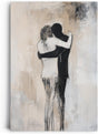 Paul Sinus 60x90cm Wandbild Tiefe Berührung – Emotionales Fokuskunstwerk inniger Umarmung auf Leinwand und Holzrahmen