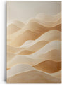 Paul Sinus 60x90cm Wandbild, Zeitlose Eleganz in Fokuslandschaft – sandfarbene Wellen in harmonischer Bewegung