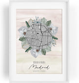 Paul Sinus Bilderrahmen individuell personalisiert mit deinen GPS Koordinaten und Namen. 30cm x 42cm Holz Wechselrahmen mit Glas und Passepartout. Einzigartige Geschenkidee. (ohne Rahmen)