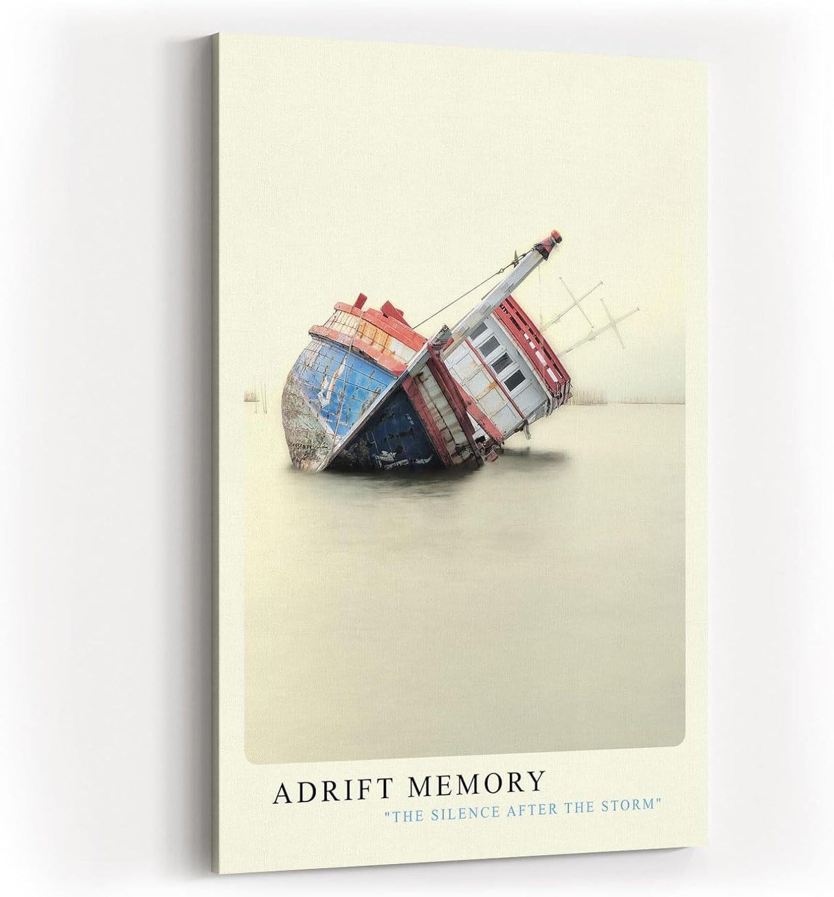 Paul Sinus Kunstdruck 40x60cm Adrift Memory mit gestrandeten Schiffswrack im Wasser