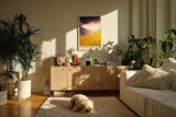 Paul Sinus Kunstdruck 40x60cm Alpine Meadow – goldene Bergwiese in abendlichem Licht in Österreich