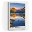 Paul Sinus Kunstdruck 40x60cm Alpine Serenity Bergsee Spiegelung Alpen Sonnenlicht Stille Naturidylle