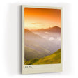 Paul Sinus Kunstdruck 40x60cm Alps – österreichisches Bergpanorama im goldenen Licht der Dämmerung