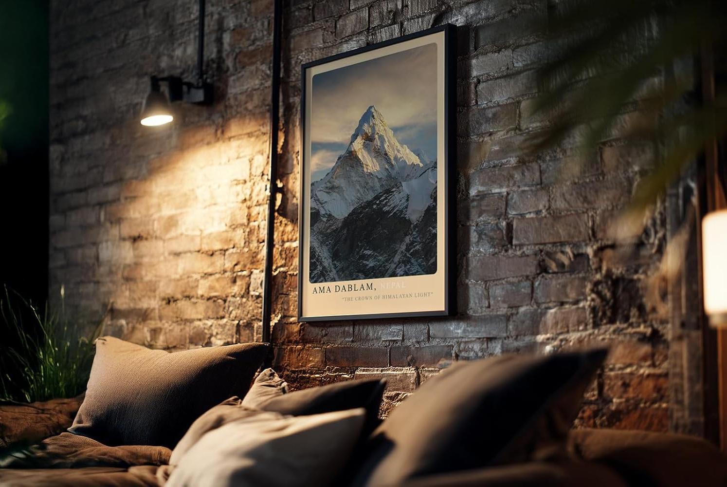Paul Sinus Kunstdruck 40x60cm Ama Dablam – Himalaya-Magie im Licht der Berge