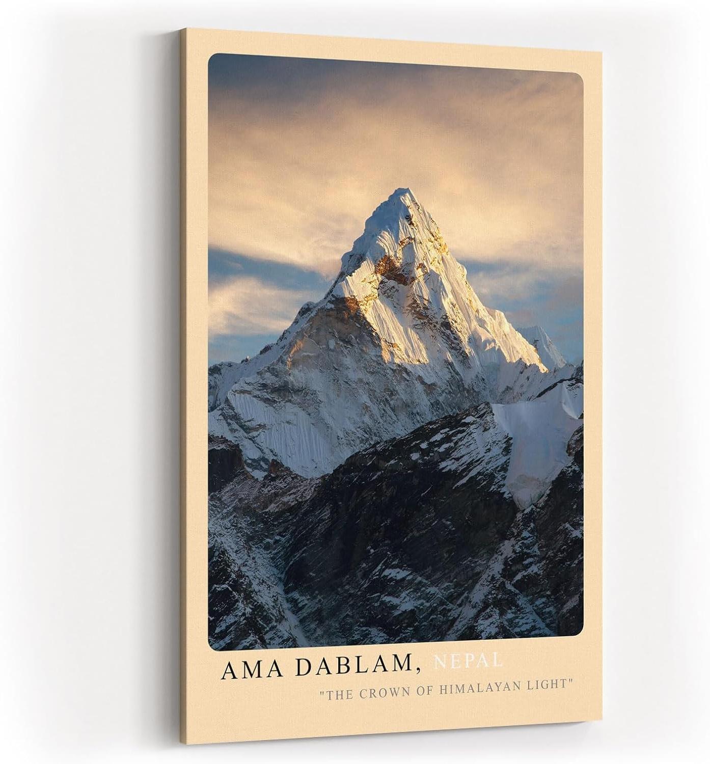 Paul Sinus Kunstdruck 40x60cm Ama Dablam – Himalaya-Magie im Licht der Berge