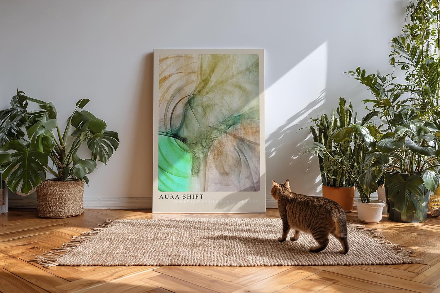 Paul Sinus Kunstdruck 40x60cm Aura Shift Licht Energie Bewegung Staub Abstrakt Sanft