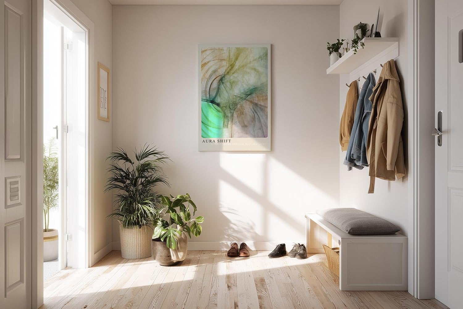 Paul Sinus Kunstdruck 40x60cm Aura Shift Licht Energie Bewegung Staub Abstrakt Sanft