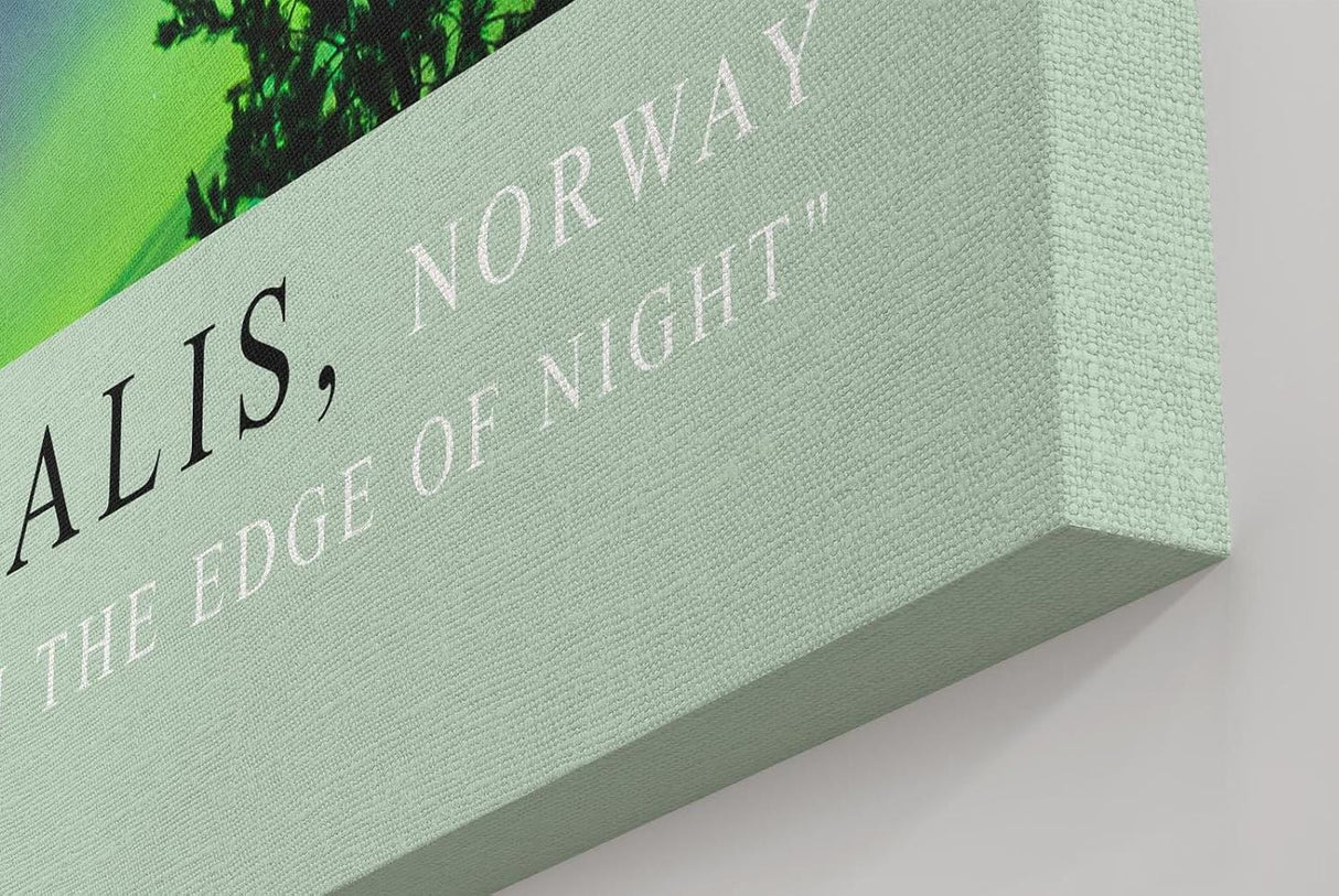 Paul Sinus Kunstdruck 40x60cm Aurora Borealis über Norwegen – Farben der Nacht am Himmel eingefangen