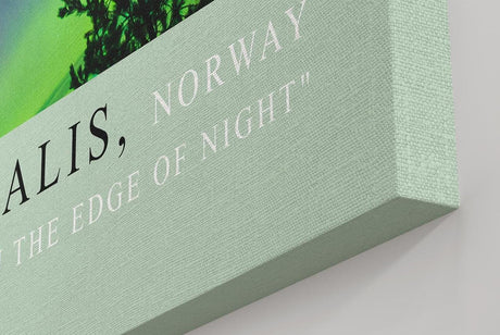 Paul Sinus Kunstdruck 40x60cm Aurora Borealis über Norwegen – Farben der Nacht am Himmel eingefangen