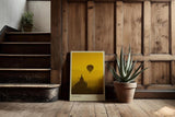 Paul Sinus Kunstdruck 40x60cm Bagan – Heißluftballon über buddhistischen Tempeln bei Sonnenaufgang