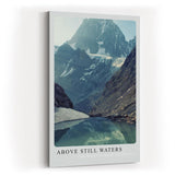 Paul Sinus Kunstdruck 40x60cm Bergsee Alpen Stille Wasser Spiegelung Natur Gletscher Above Still Waters
