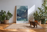 Paul Sinus Kunstdruck 40x60cm Bergsee Alpen Stille Wasser Spiegelung Natur Gletscher Above Still Waters