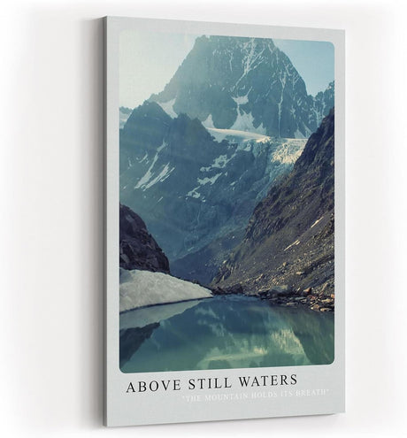 Paul Sinus Kunstdruck 40x60cm Bergsee Alpen Stille Wasser Spiegelung Natur Gletscher Above Still Waters