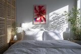 Paul Sinus Kunstdruck 40x60cm Blooming Fire mit feuriger Blüte in intensiven Rottönen