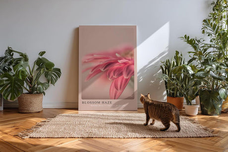 Paul Sinus Kunstdruck 40x60cm Blossom Haze – Zartrosa Blütentraum mit weichem Fokus