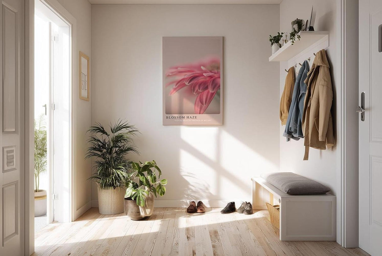 Paul Sinus Kunstdruck 40x60cm Blossom Haze – Zartrosa Blütentraum mit weichem Fokus
