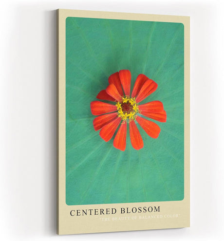 Paul Sinus Kunstdruck 40x60cm Blume Makro Lotus Balance grün rot Centered Blossom