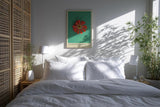 Paul Sinus Kunstdruck 40x60cm Blume Makro Lotus Balance grün rot Centered Blossom