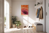 Paul Sinus Kunstdruck 40x60cm Blume Makro orange pink Nahaufnahme Detail Floral Flare