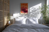 Paul Sinus Kunstdruck 40x60cm Blume Makro orange pink Nahaufnahme Detail Floral Flare