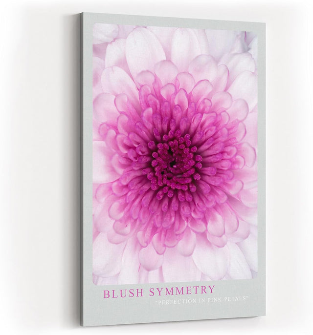 Paul Sinus Kunstdruck 40x60cm Blush Symmetry Rosafarbene Blüte in perfekter Anordnung Perfection in Pink Petals