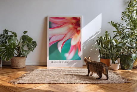Paul Sinus Kunstdruck 40x60cm Blushed Flow mit weichen Blütenblättern in zarten Farbtönen