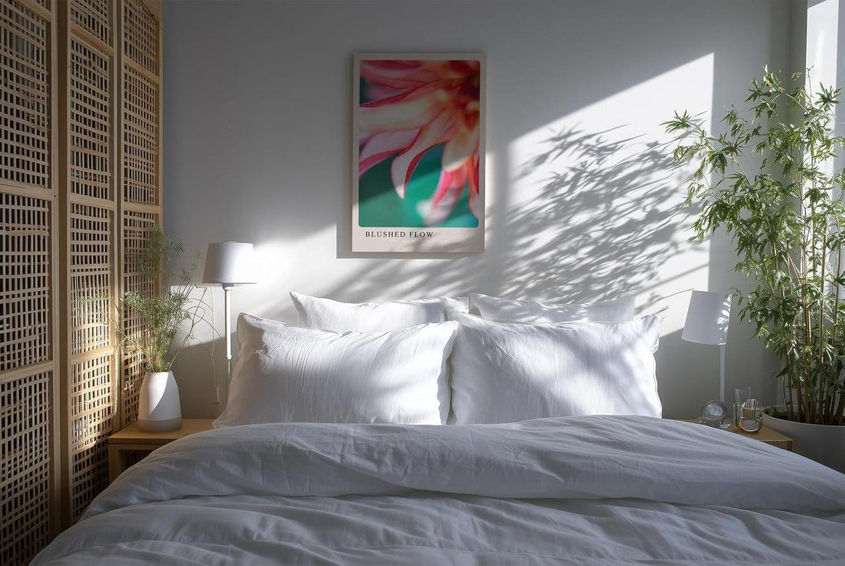Paul Sinus Kunstdruck 40x60cm Blushed Flow mit weichen Blütenblättern in zarten Farbtönen