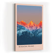 Paul Sinus Kunstdruck 40x60cm Burning Peaks leuchtende Berggipfel bei Sonnenaufgang mit Schneebedeckung