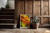 Paul Sinus Kunstdruck 40x60cm Calendula Bloom – leuchtend orange Ringelblumenblüte in Nahaufnahme