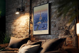 Paul Sinus Kunstdruck 40x60cm City of Light Paris bei Sonnenuntergang mit Eiffelturm im Zentrum
