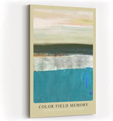 Paul Sinus Kunstdruck 40x60cm Color Field Memory Blau Türkis Fläche Abstrakt Ruhe Horizont