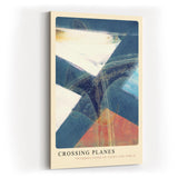 Paul Sinus Kunstdruck 40x60cm Crossing Planes Blau Licht Fläche Abstrakt Schnittpunkt Bewegung