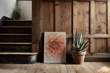 Paul Sinus Kunstdruck 40x60cm Dahlia Bloom Blume Makro Rosa Struktur Natur Pflanze Detail