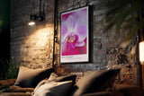 Paul Sinus Kunstdruck 40x60cm Dew Orchid Zarte Orchidee mit Tautropfen in Rosa und Violett