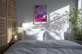 Paul Sinus Kunstdruck 40x60cm Dew Orchid Zarte Orchidee mit Tautropfen in Rosa und Violett