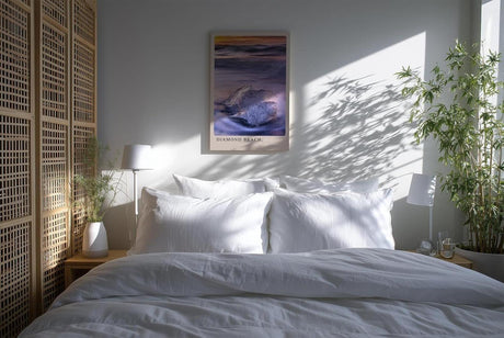 Paul Sinus Kunstdruck 40x60cm Diamond Beach Iceland – Eisskulptur im Sonnenaufgang an Islands dramatischer Küste