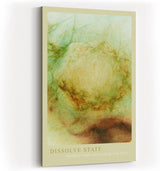 Paul Sinus Kunstdruck 40x60cm Dissolve State Grün Braun Staub Licht Textur Verblassen