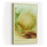 Paul Sinus Kunstdruck 40x60cm Dissolve State Grün Braun Staub Licht Textur Verblassen