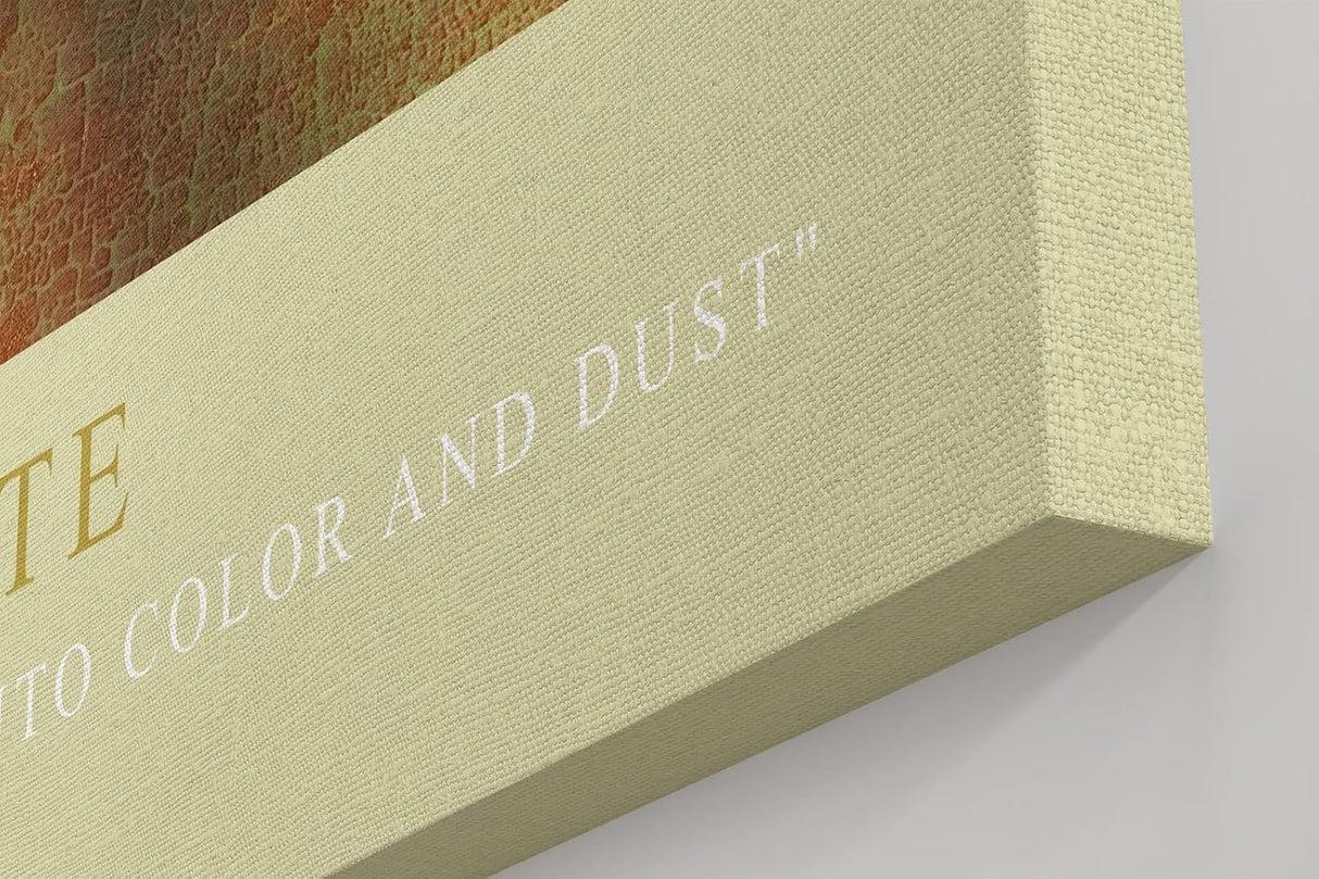 Paul Sinus Kunstdruck 40x60cm Dissolve State Grün Braun Staub Licht Textur Verblassen