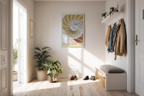 Paul Sinus Kunstdruck 40x60cm Divine Geometry – Nautilus-Muschel in harmonischer Spirale