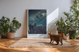 Paul Sinus Kunstdruck 40x60cm Dolomiten bei Nacht – majestätische Felswände unter dem Sternenhimmel Italiens